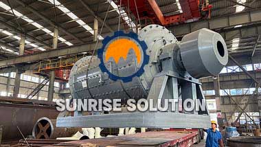 Delivery of wet overflow ball mill with daily processing capacity of 1,000 tons