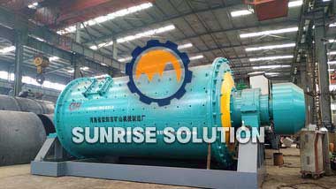 What is the market price of the ball mill used to grind magnetite ore