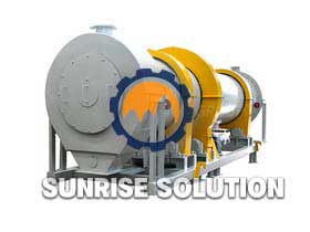 Single drum dryer