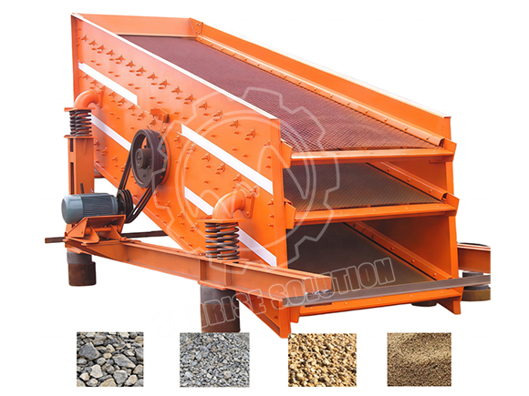 Mining single axis vibrating screen