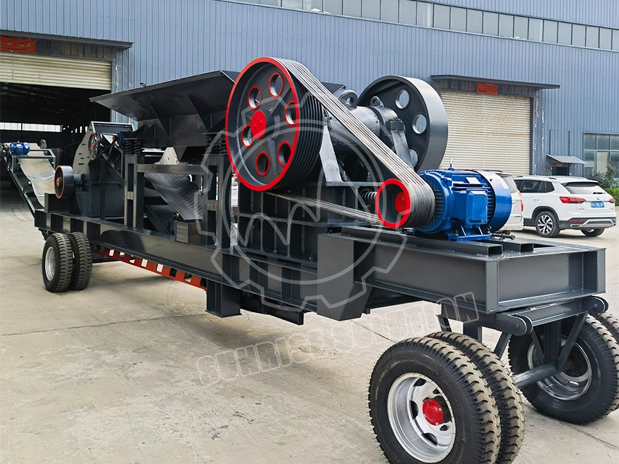 Mobile jaw crusher