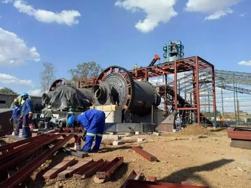 Feldspar ore dressing site