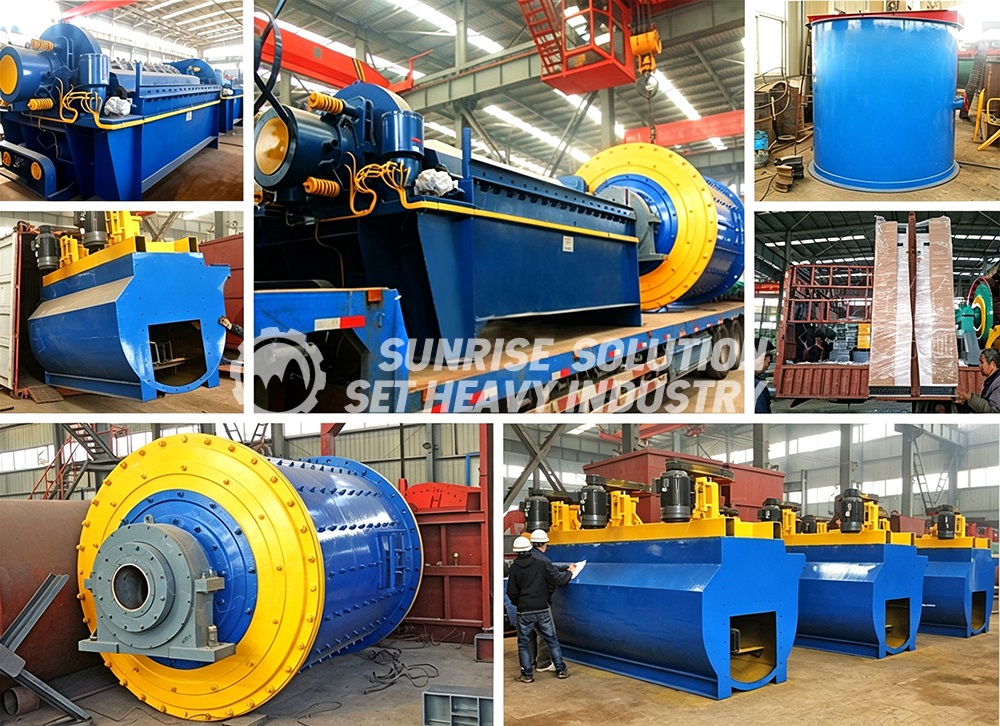Wet rubber ball mill