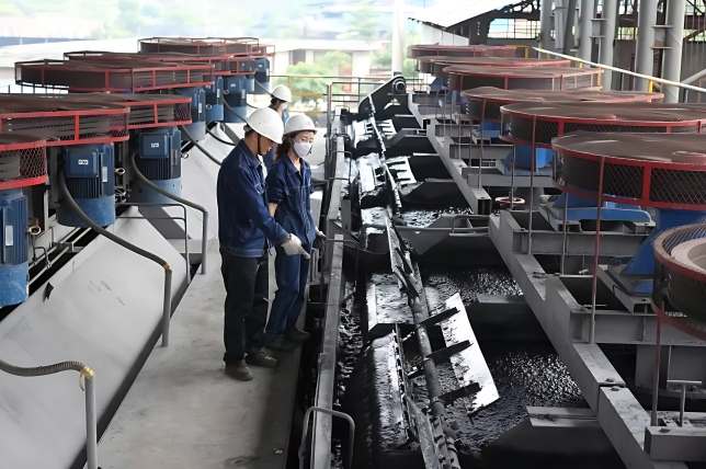 Mineral flotation site Mineral flotation site
